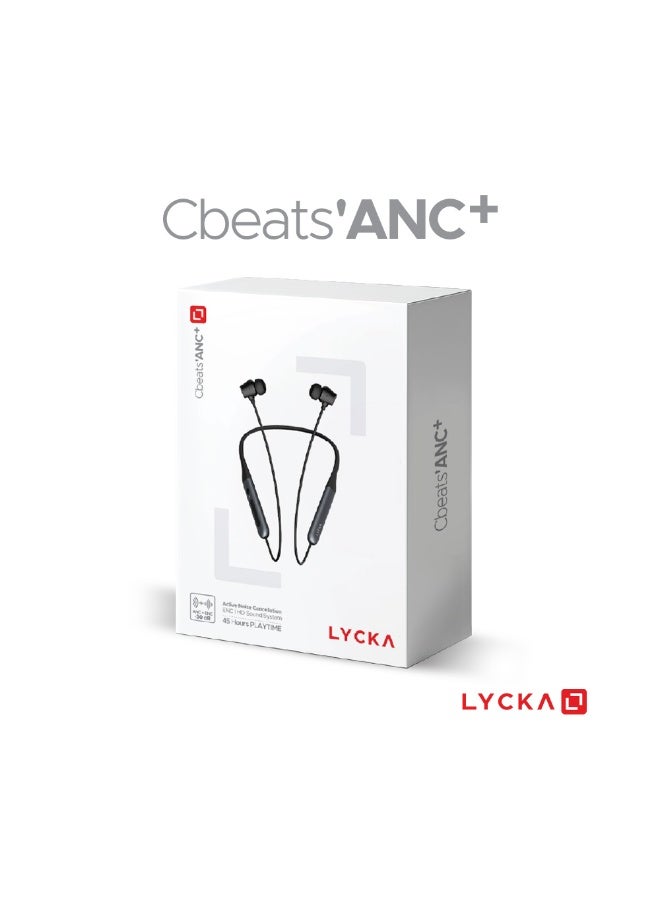 Lycka Cbeats 'ANC+ Wireless Bluetooth Headphones with Active Noise Cancellation & 45H Playtime – Black - Image 5
